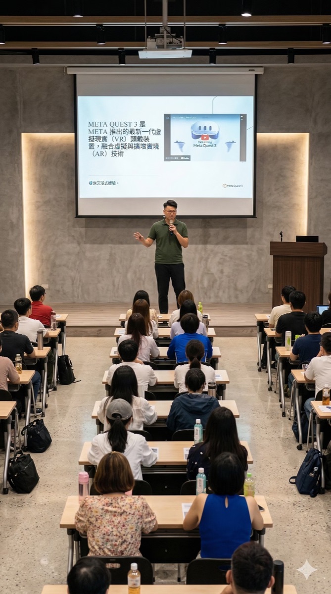 黃大成 Blake 在課堂上授課